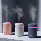 300ml Mini Air Humidifier Ultrasonic Aroma Essential Oil Diffuser for Home and car